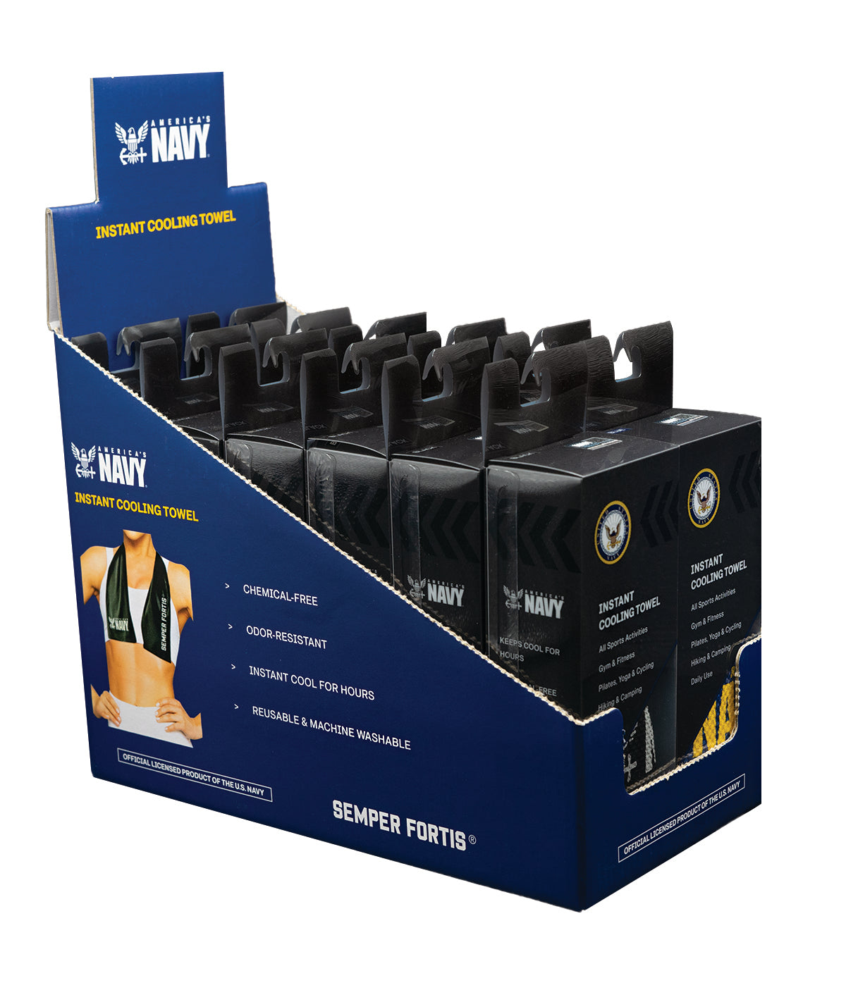 U.S. NAVY Sports Cooling Towel - 12 PCS