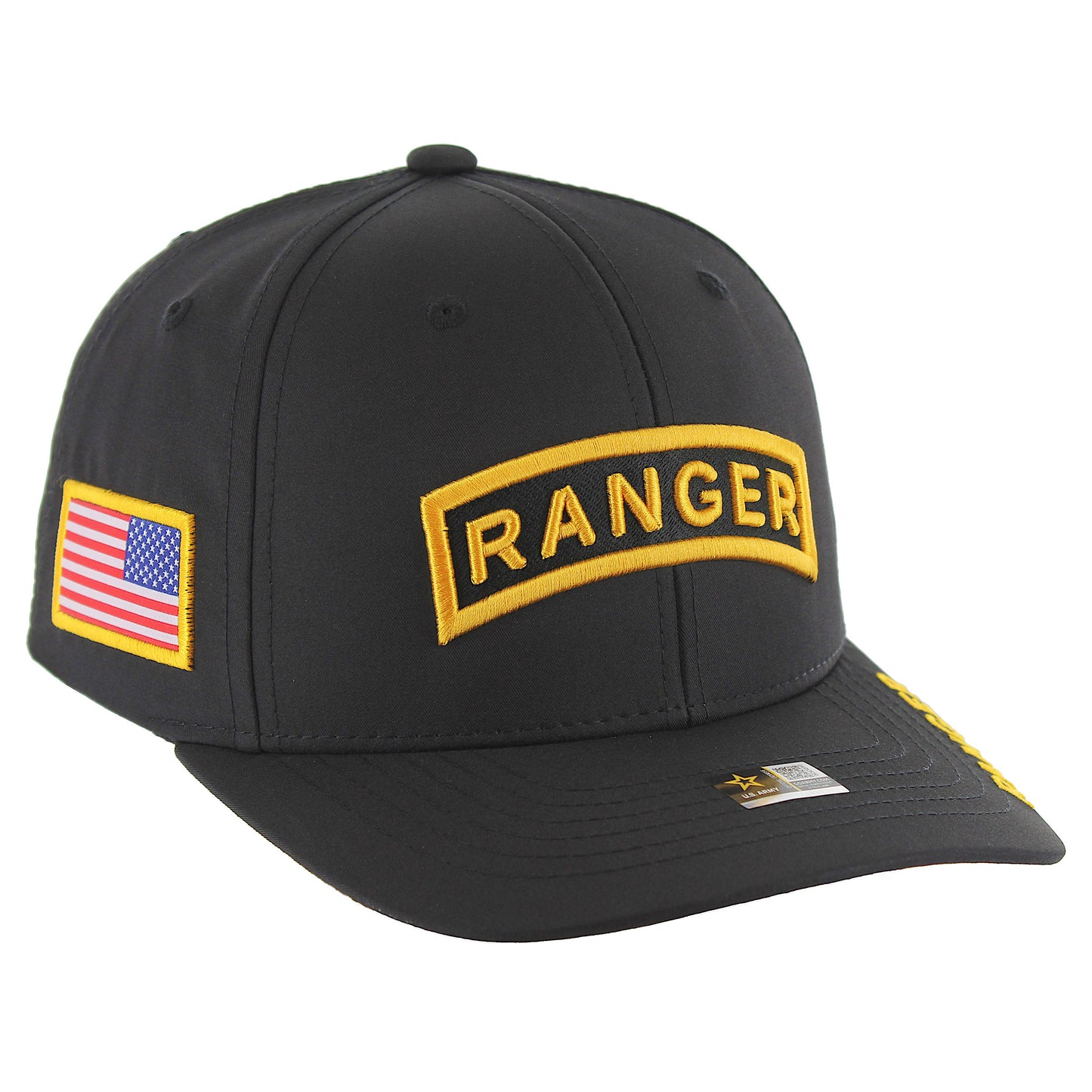 U.S. ARMY CAP, RANGER - BLACK - 12 PCS