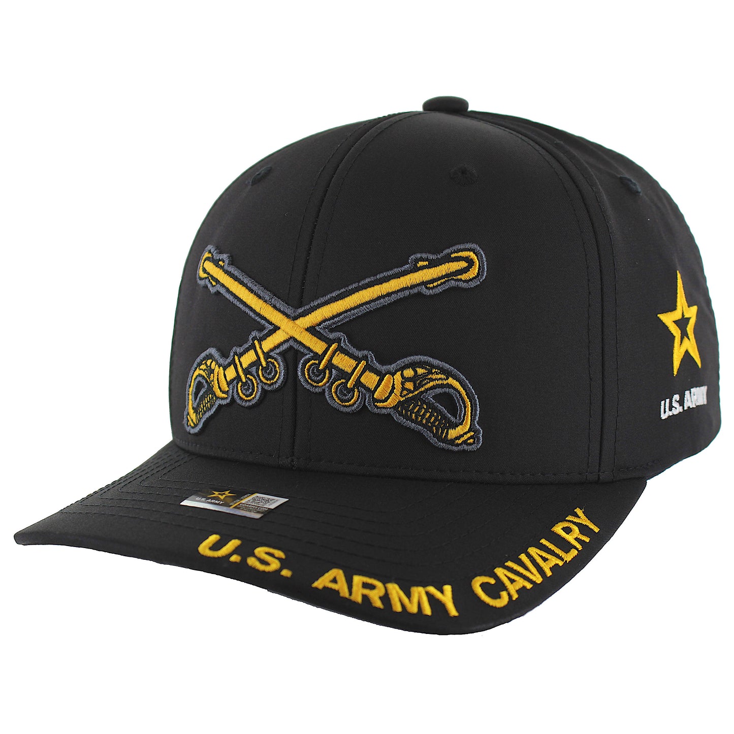 U.S. ARMY CAP, CAVALRY - BLACK - 12 PCS