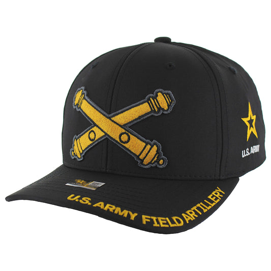 U.S. ARMY CAP, ARTILLERY - BLACK - 12 PCS